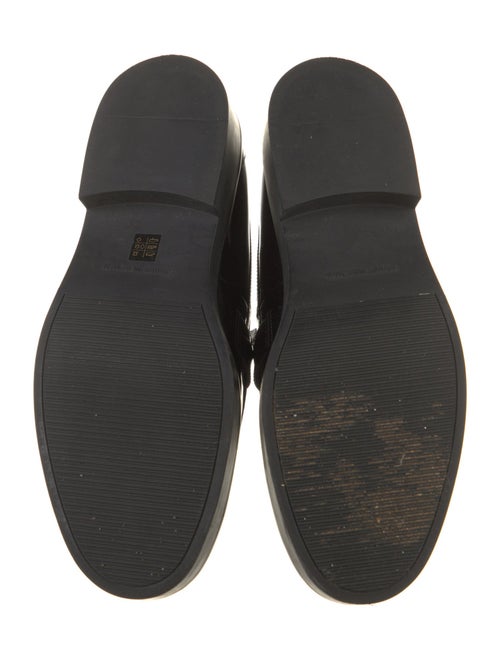 Stuart Weitzman Patent Leather Crystal Embellishments Loafers