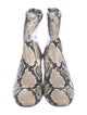 Stuart Weitzman Embossed Leather Animal Print Boots
