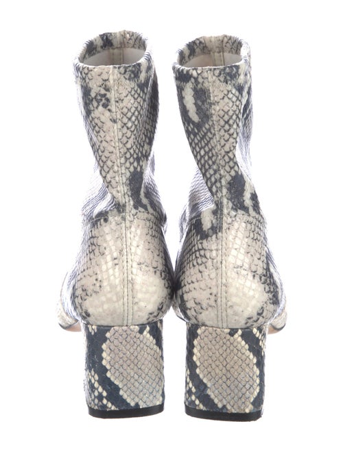 Stuart Weitzman Embossed Leather Animal Print Boots