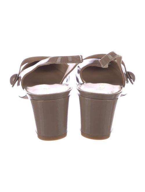 Stuart Weitzman Patent Leather Slingback Pumps