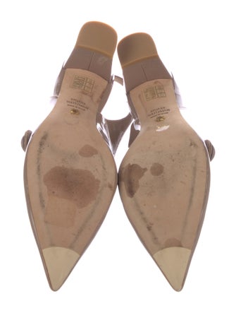 Stuart Weitzman Patent Leather Slingback Pumps