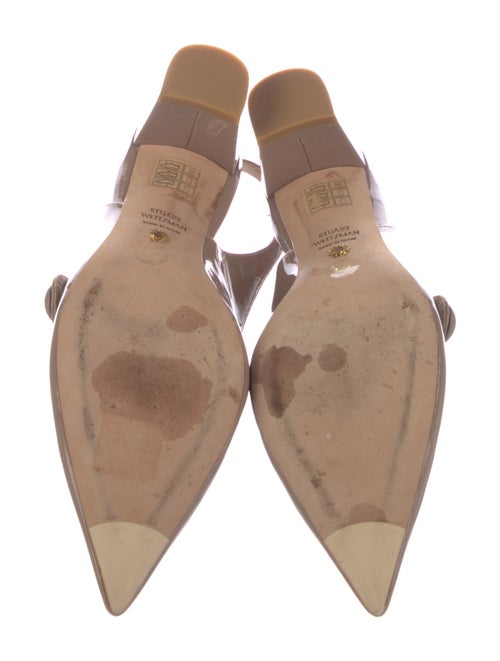 Stuart Weitzman Patent Leather Slingback Pumps