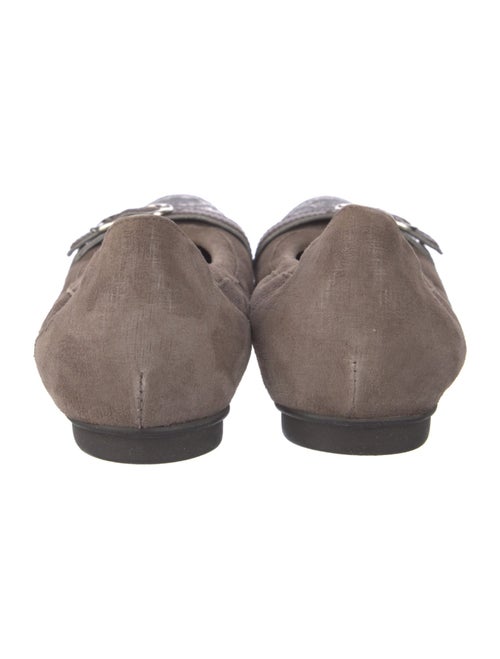 Stuart Weitzman Suede Colorblock Pattern Flats