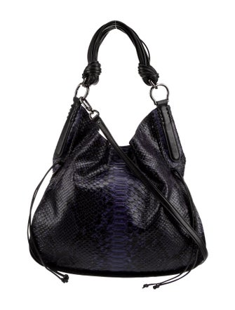 Stuart Weitzman Snakeskin Top Handle Bag