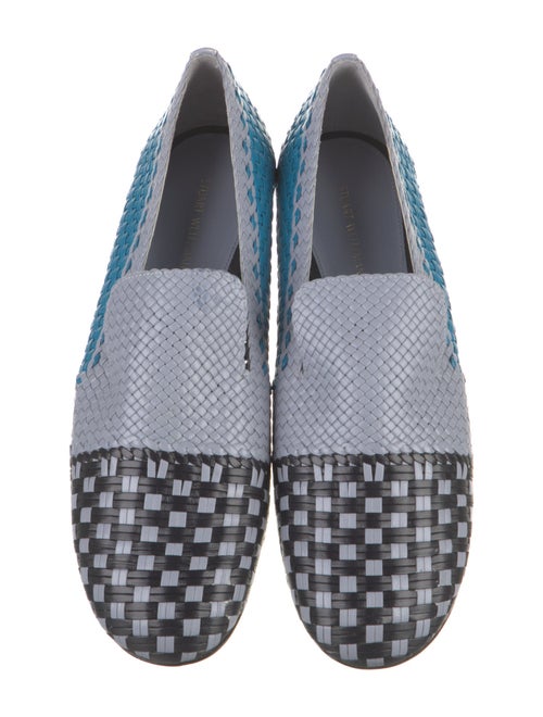 Stuart Weitzman Leather Printed Loafers