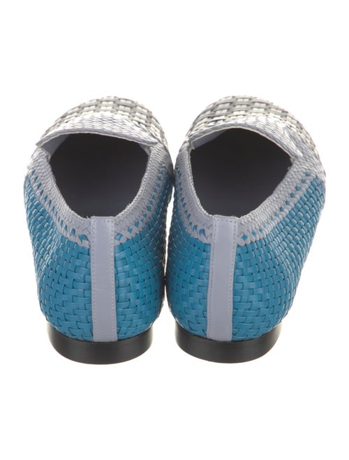 Stuart Weitzman Leather Printed Loafers