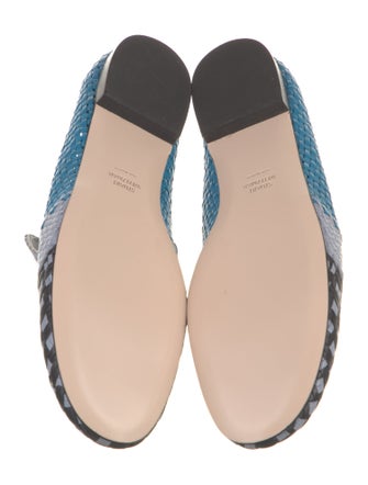 Stuart Weitzman Leather Printed Loafers