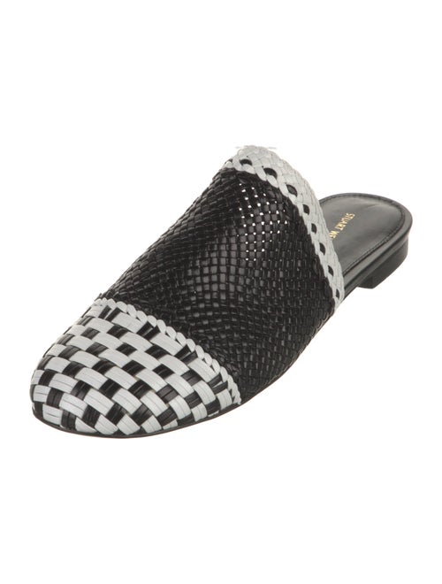 Stuart Weitzman Leather Printed Mules