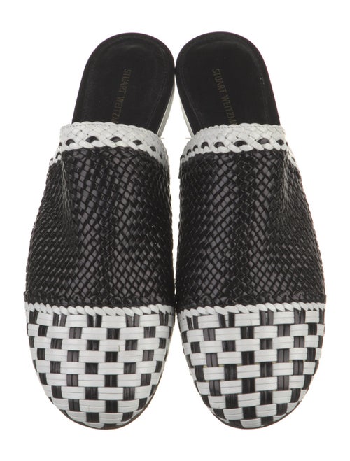 Stuart Weitzman Leather Printed Mules