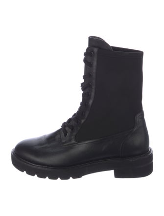 Stuart Weitzman Leather Combat Boots