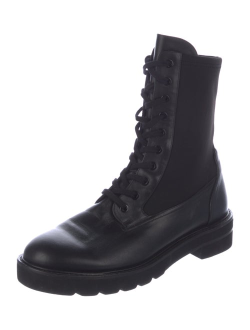 Stuart Weitzman Leather Combat Boots