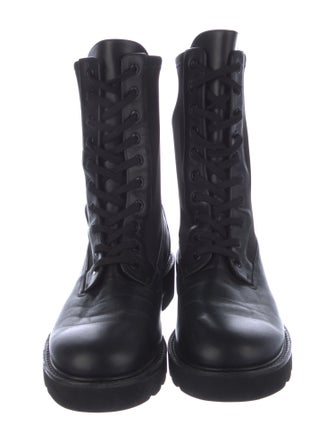 Stuart Weitzman Leather Combat Boots