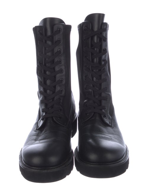 Stuart Weitzman Leather Combat Boots