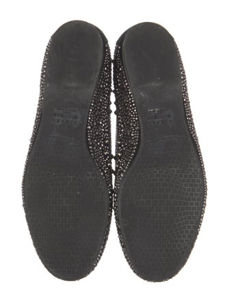 Stuart Weitzman Suede Studded Accents Ballet Flats