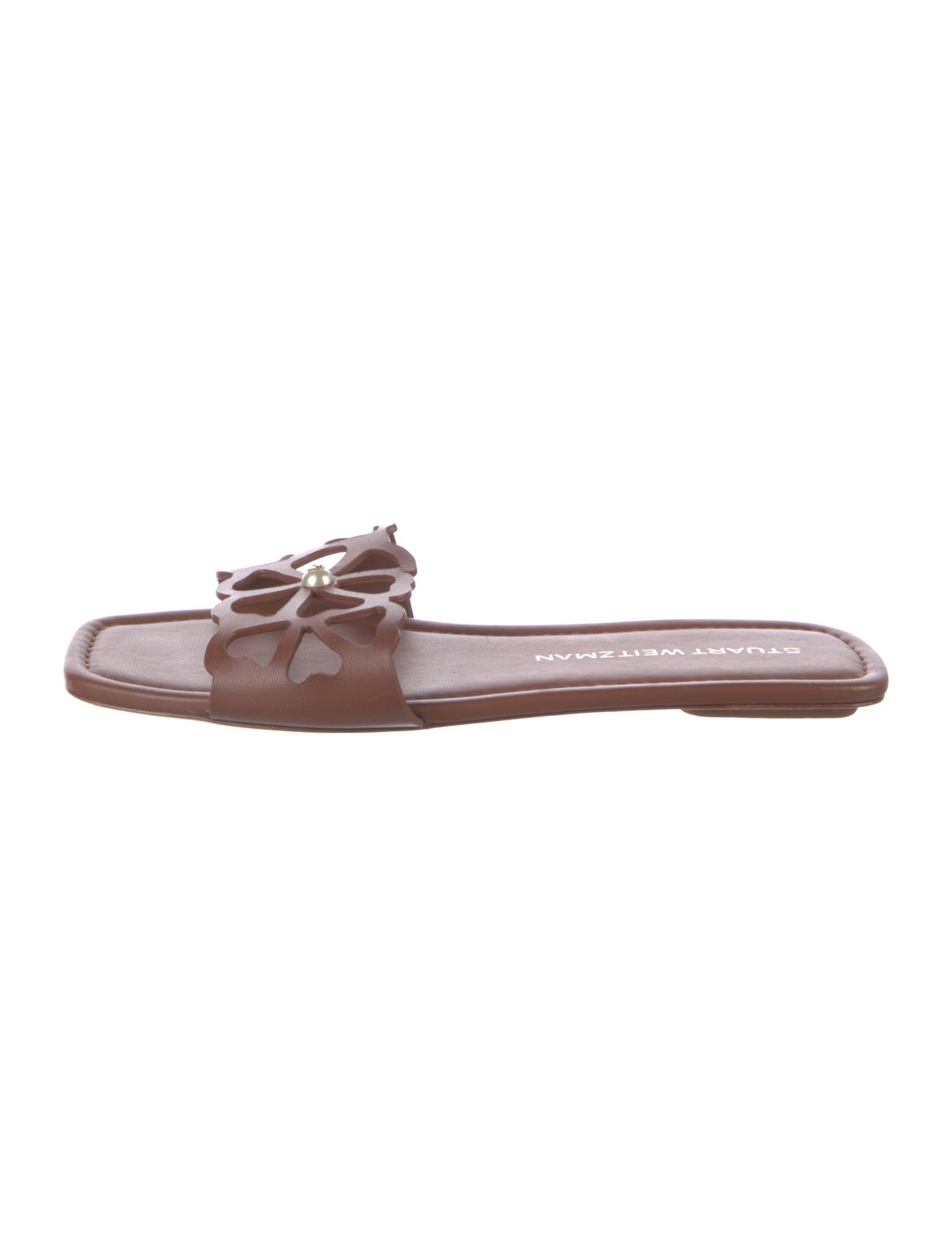 Stuart Weitzman Leather Slides