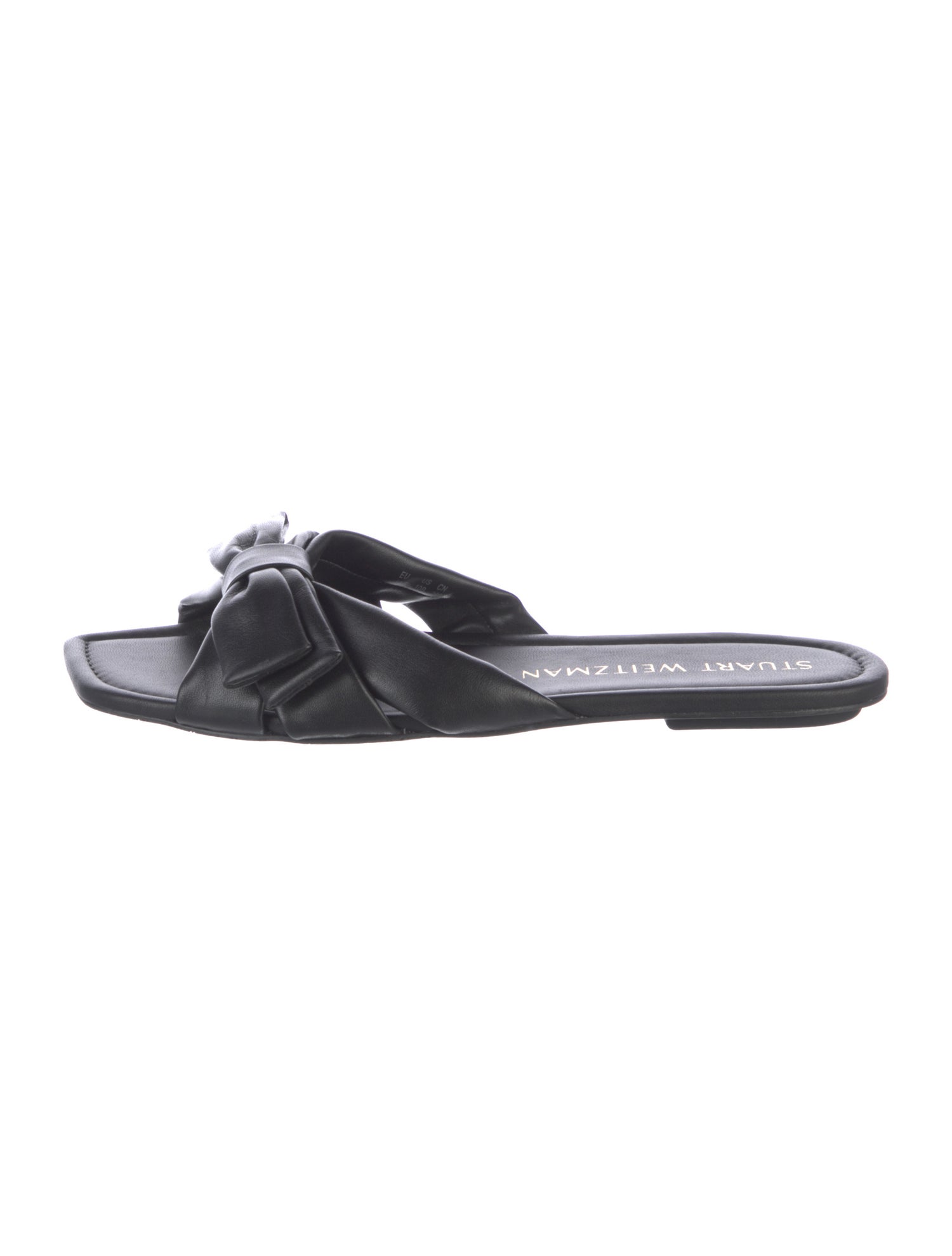 Stuart Weitzman Bow Accents Slides