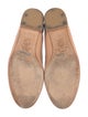 Stuart Weitzman Leather Bow Accents Ballet Flats
