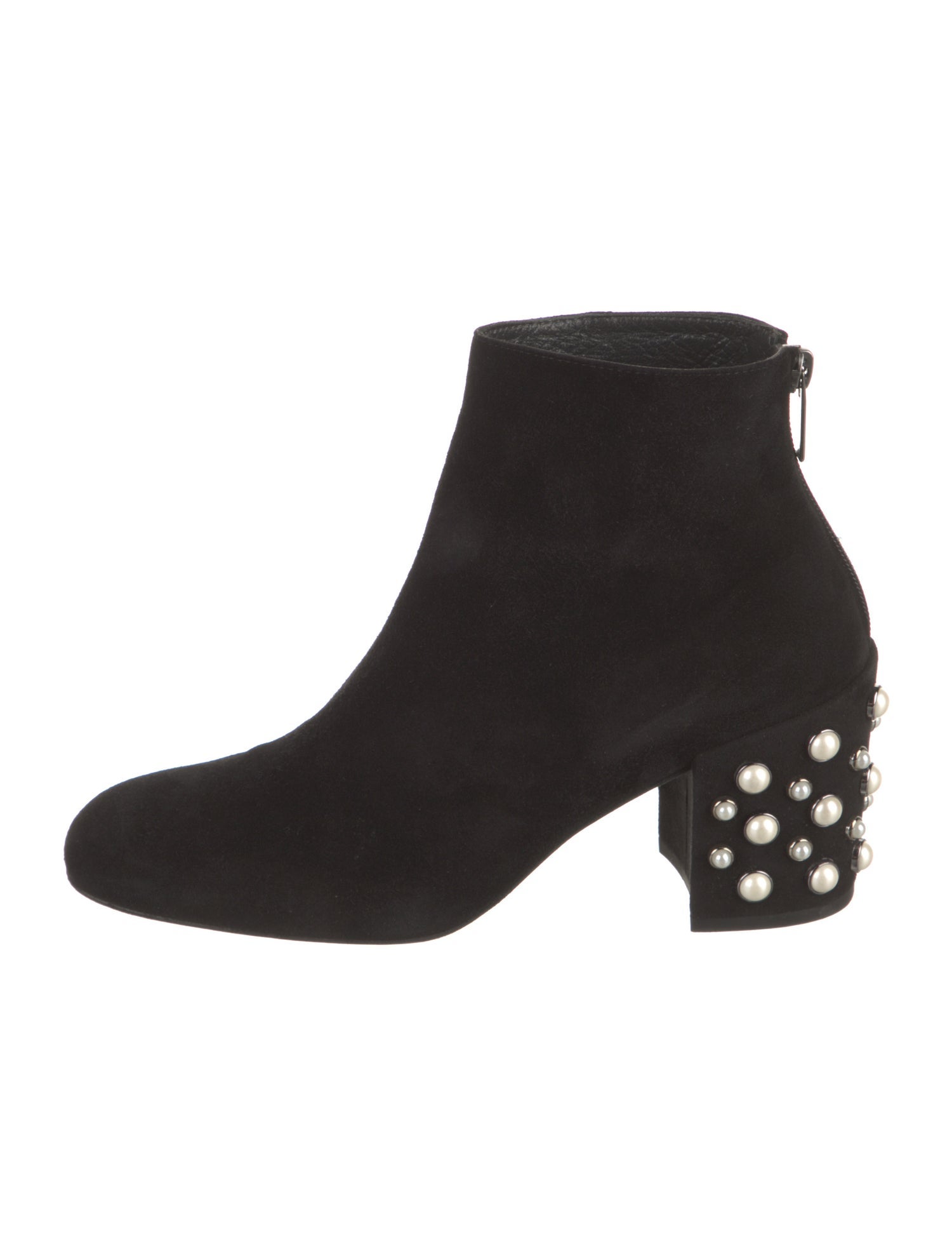 Stuart Weitzman Suede Studded Accents Sock Boots