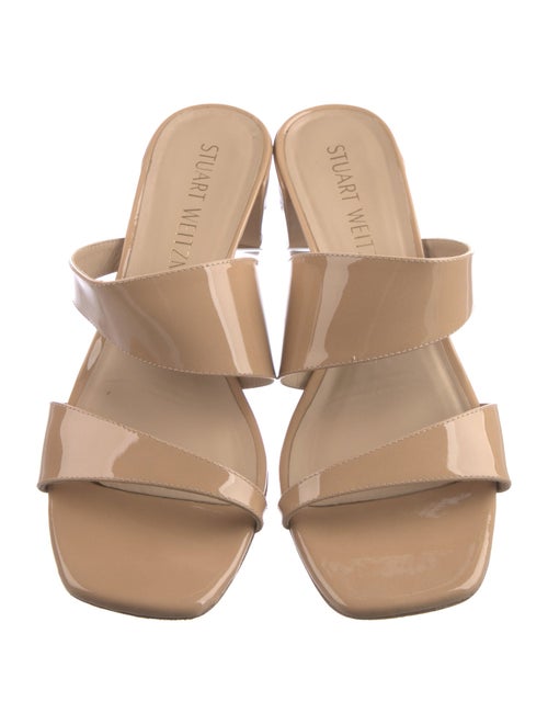 Stuart Weitzman Patent Leather Slides
