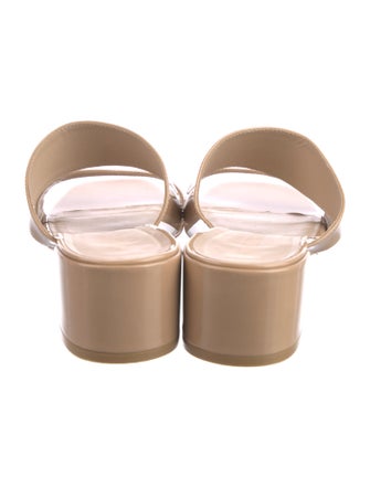 Stuart Weitzman Patent Leather Slides