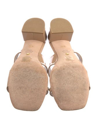 Stuart Weitzman Patent Leather Slides