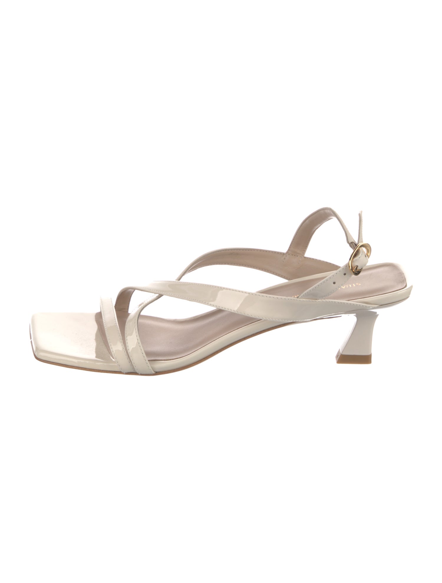 Stuart Weitzman Patent Leather Slingback Sandals
