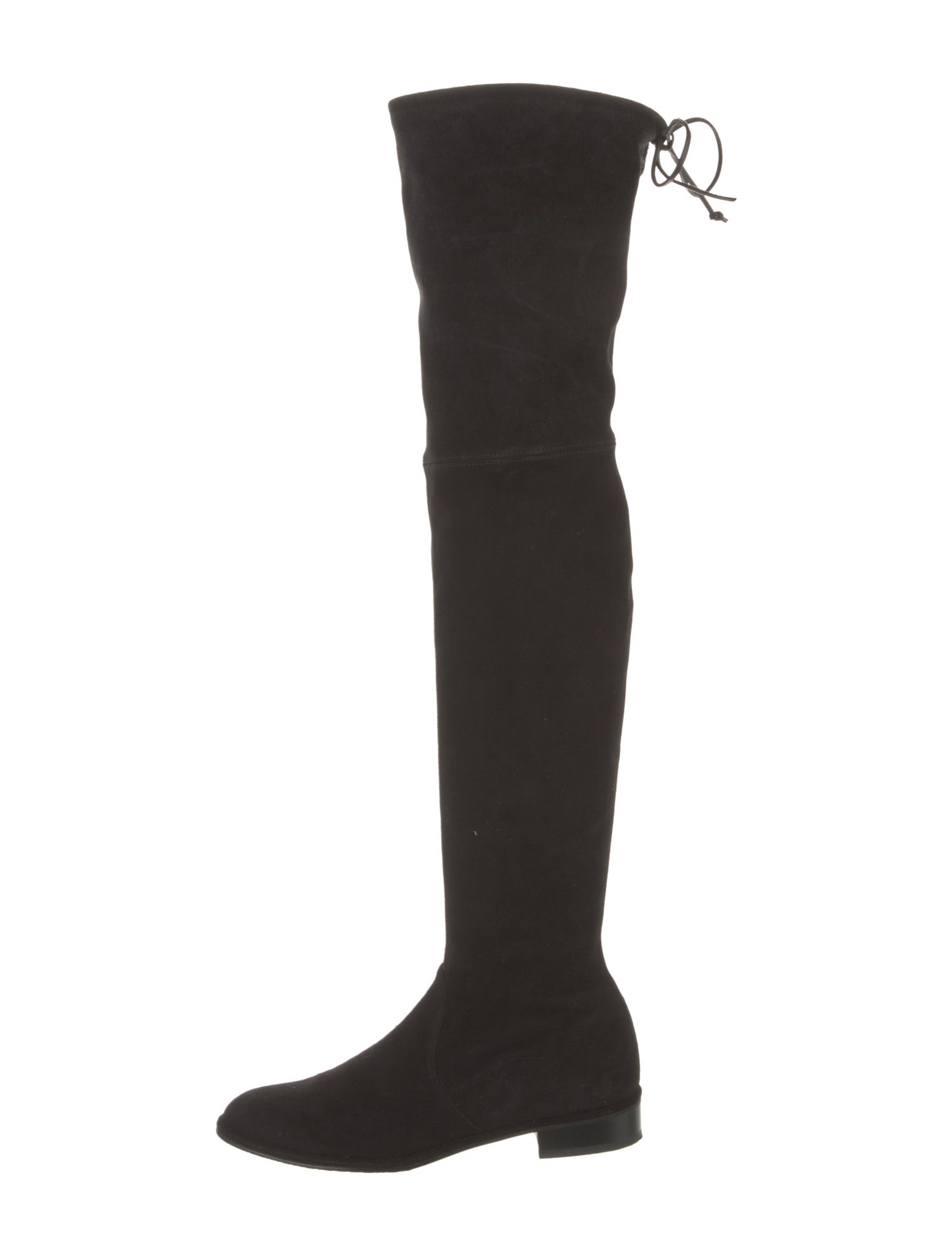 Stuart Weitzman Suede Whipstitch Trim Boots