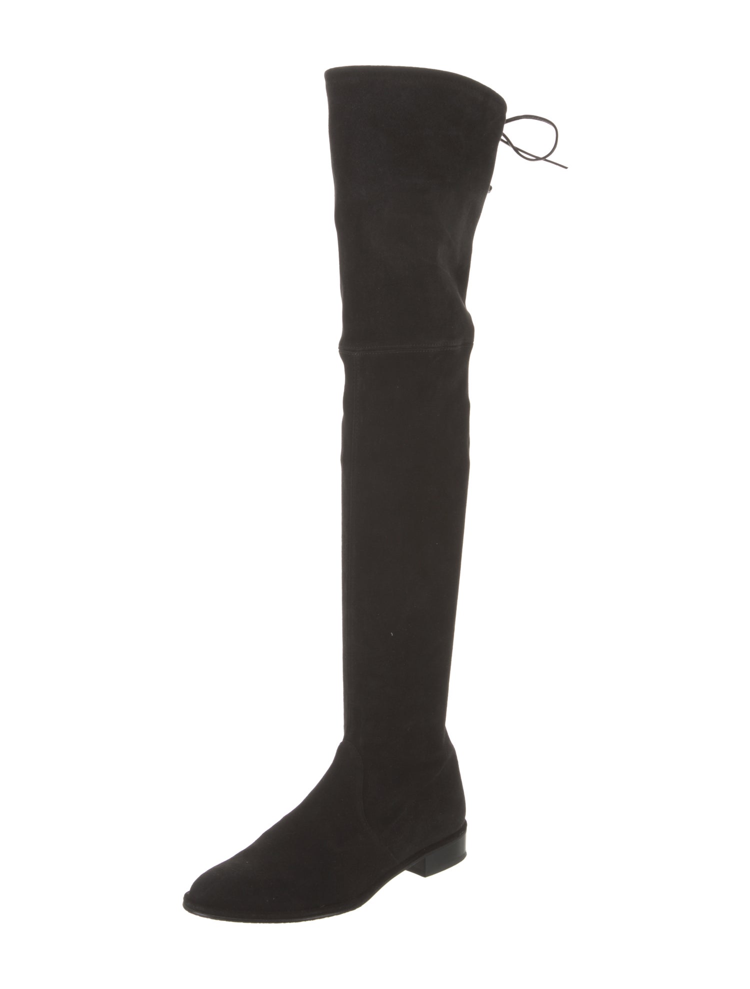 Stuart Weitzman Suede Whipstitch Trim Boots