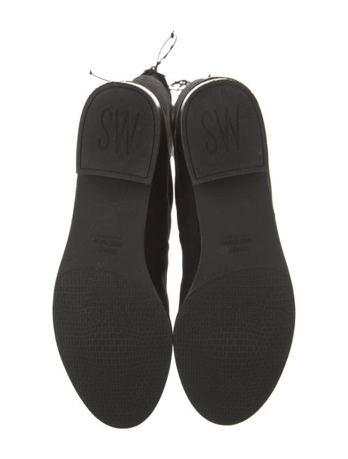 Stuart Weitzman Suede Whipstitch Trim Boots