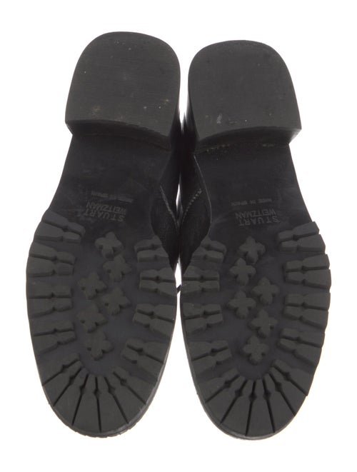 Stuart Weitzman Leather Lace-Up Boots