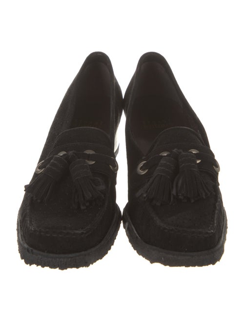 Stuart Weitzman Suede Tassel Accents Pumps