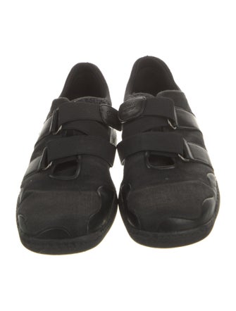 Stuart Weitzman Canvas Leather Trim Embellishment Sneakers