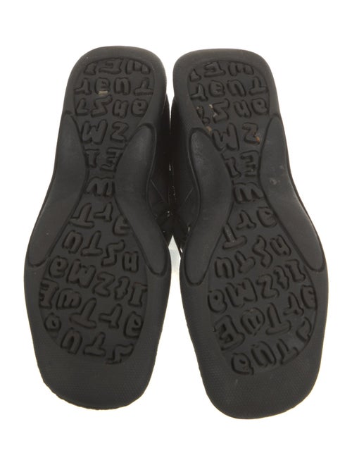 Stuart Weitzman Canvas Leather Trim Embellishment Sneakers