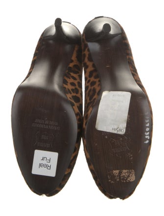Stuart Weitzman Ponyhair Animal Print Pumps