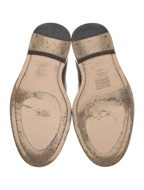 Stuart Weitzman Leather Studded Accents Loafers