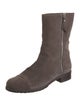 Stuart Weitzman Suede Moto Boots