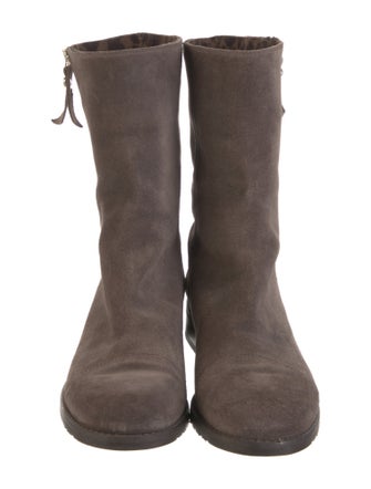 Stuart Weitzman Suede Moto Boots