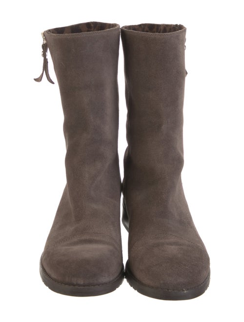 Stuart Weitzman Suede Moto Boots