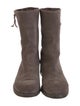Stuart Weitzman Suede Moto Boots