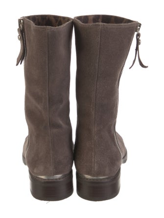 Stuart Weitzman Suede Moto Boots