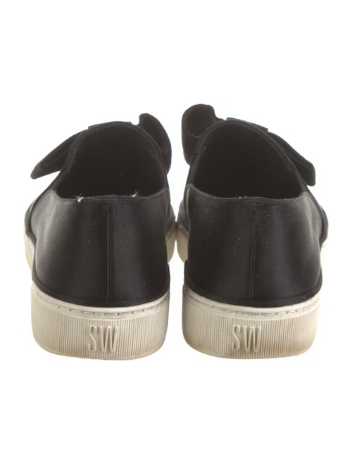 Stuart Weitzman Satin Bow Accents Sneakers