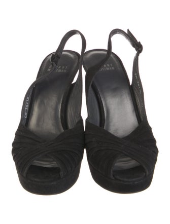 Stuart Weitzman Suede Slingback Pumps