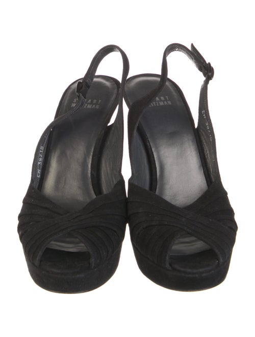 Stuart Weitzman Suede Slingback Pumps