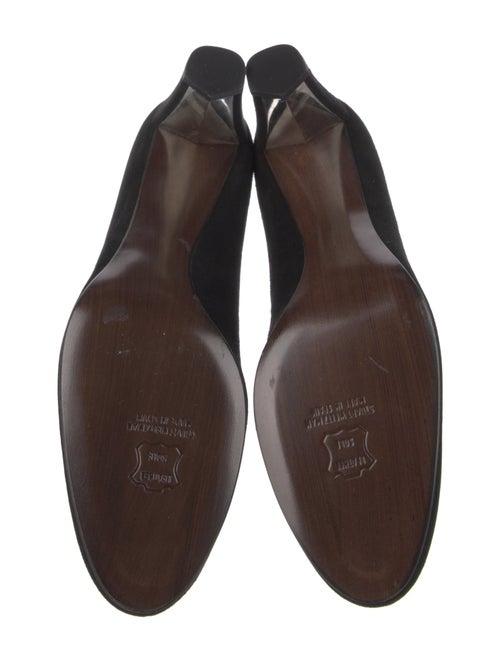 Stuart Weitzman Suede Beaded Accents Pumps