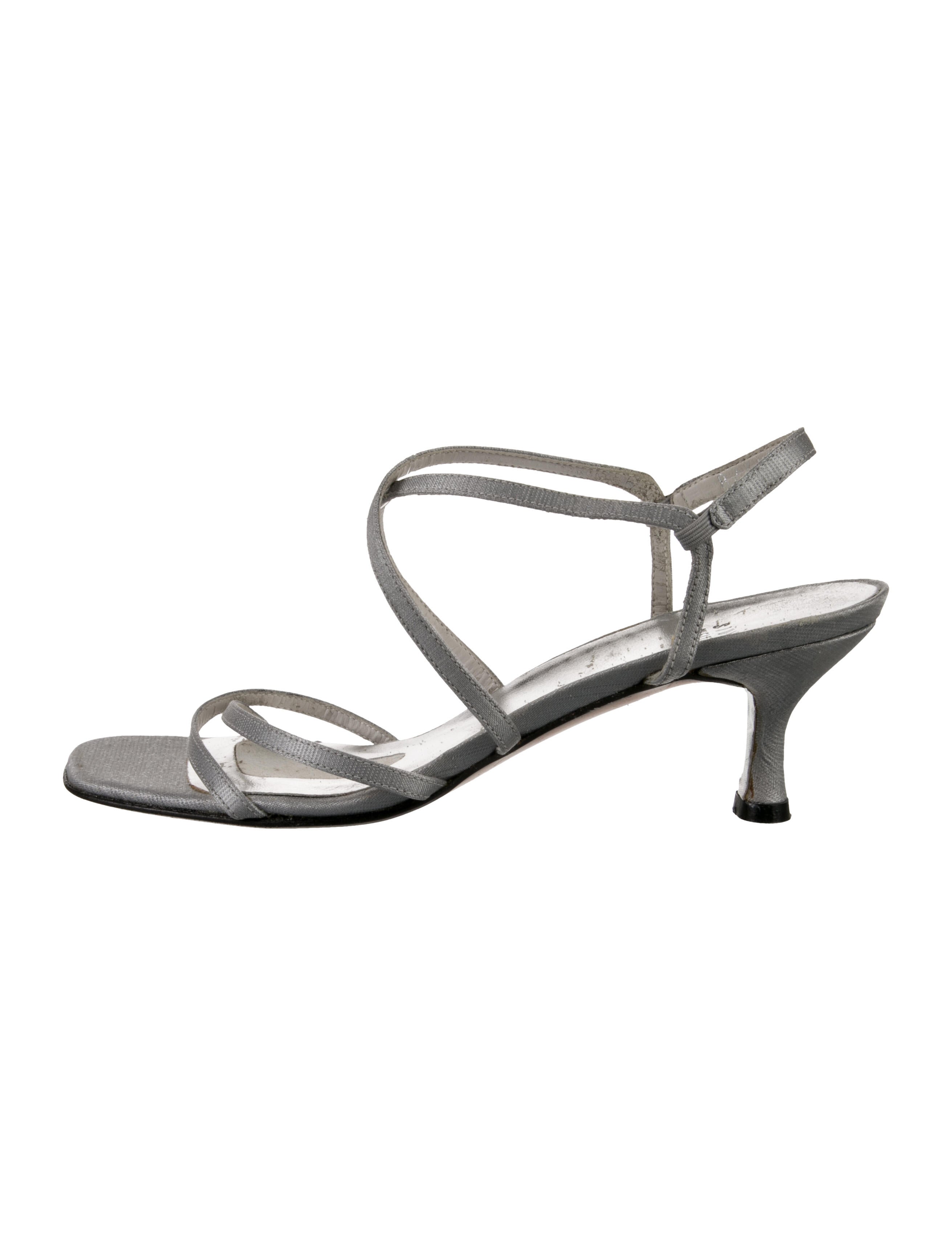 Stuart Weitzman Satin Slingback Sandals