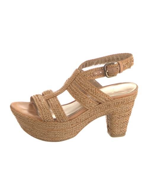 Stuart Weitzman Straw Espadrilles