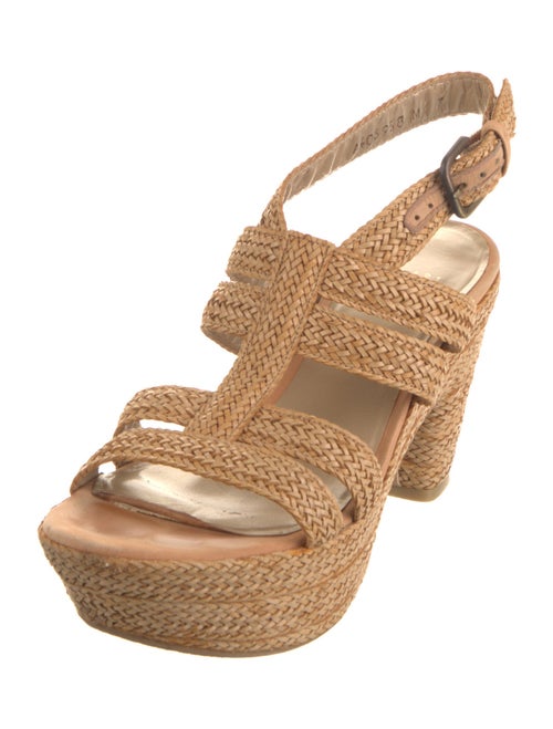 Stuart Weitzman Straw Espadrilles