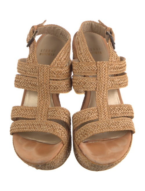 Stuart Weitzman Straw Espadrilles