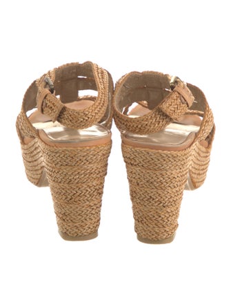 Stuart Weitzman Straw Espadrilles