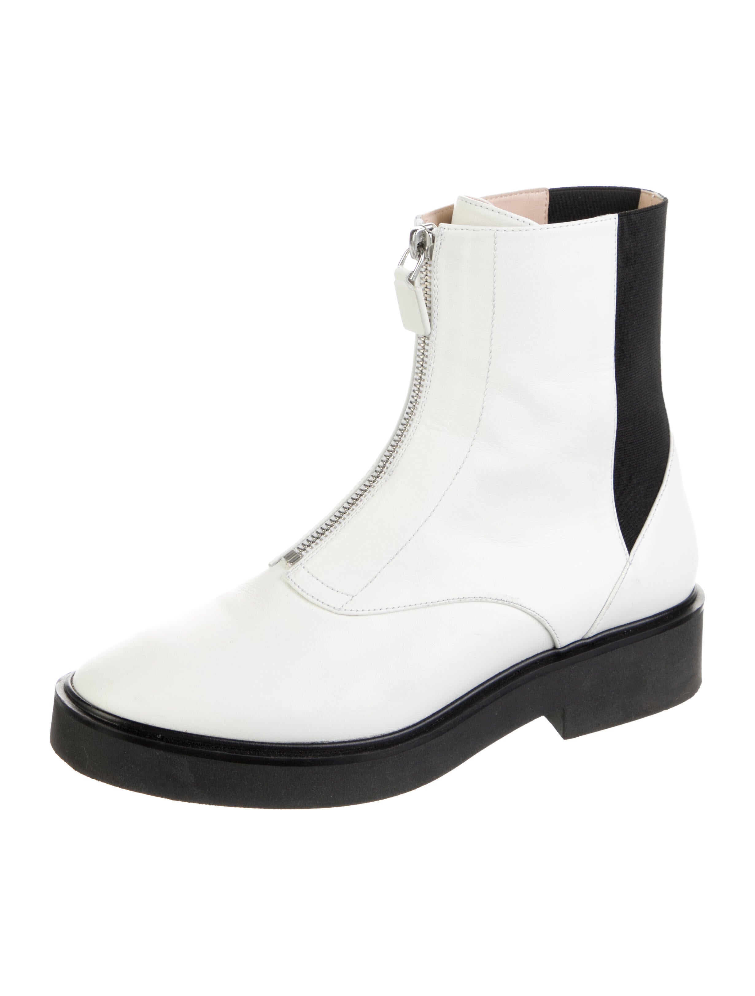 Stuart Weitzman Leather Combat Boots